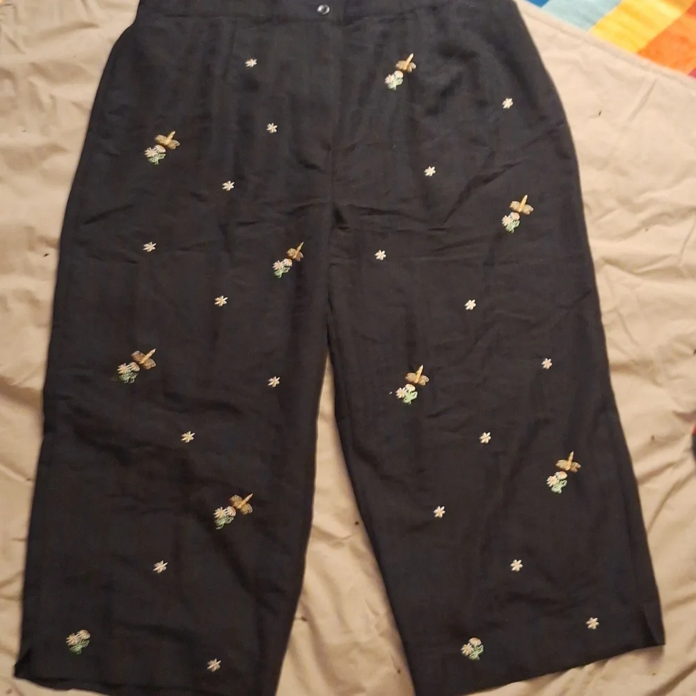Alfred Dunner Black Rayon Blend Pants 20W - Picture 2 of 4